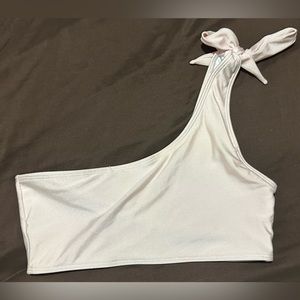 Pink One Shoulder Bikini Top